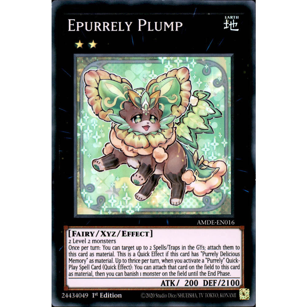Epurrely Plump AMDE-EN016 Yu-Gi-Oh! Card from the Amazing Defenders Set