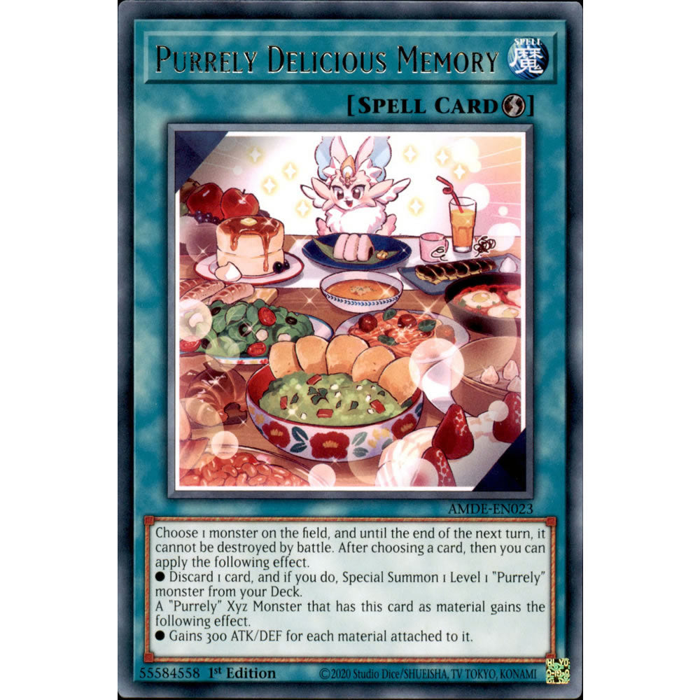 Purrely Delicious Memory AMDE-EN023 Yu-Gi-Oh! Card from the Amazing Defenders Set
