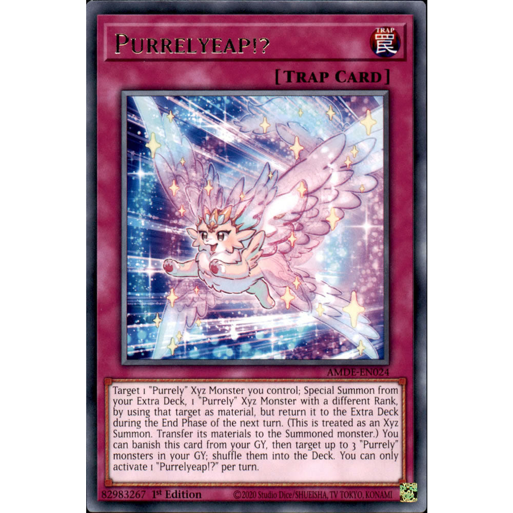 Purrelyeap!? AMDE-EN024 Yu-Gi-Oh! Card from the Amazing Defenders Set