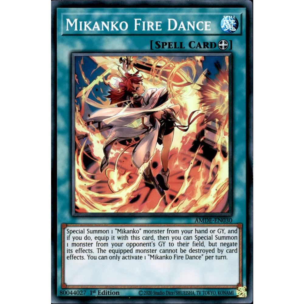 Mikanko Fire Dance AMDE-EN030 Yu-Gi-Oh! Card from the Amazing Defenders Set