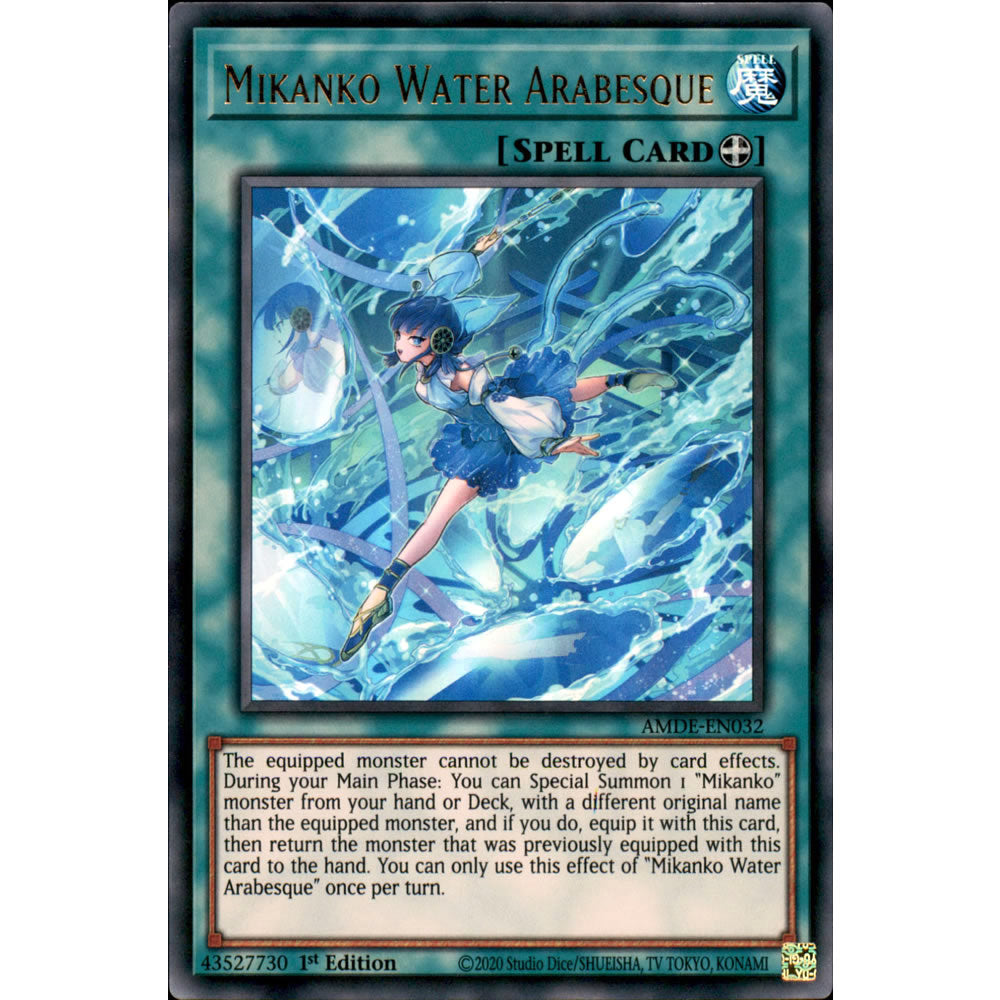 Mikanko Water Arabesque AMDE-EN032 Yu-Gi-Oh! Card from the Amazing Defenders Set