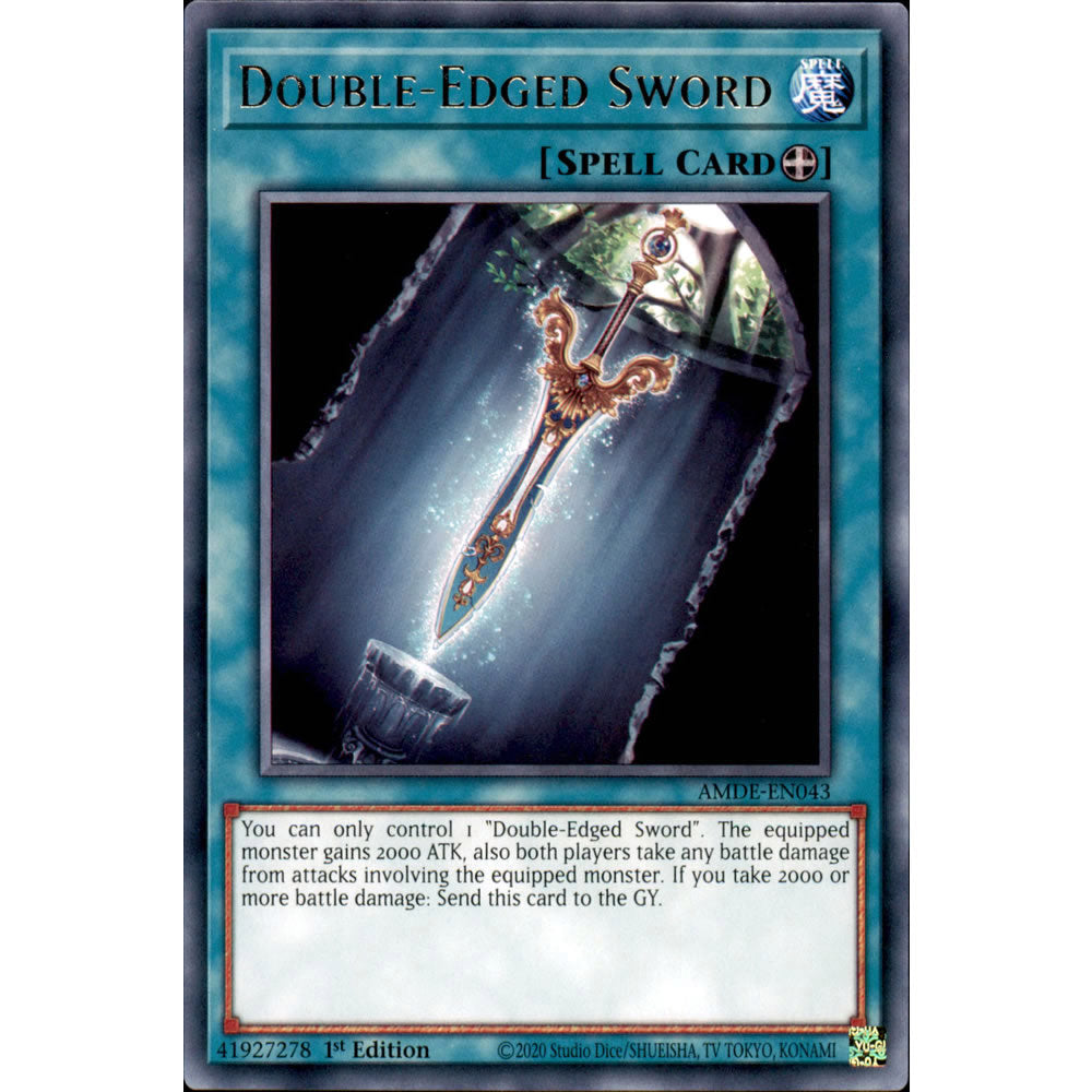 Double-Edged Sword AMDE-EN043 Yu-Gi-Oh! Card from the Amazing Defenders Set