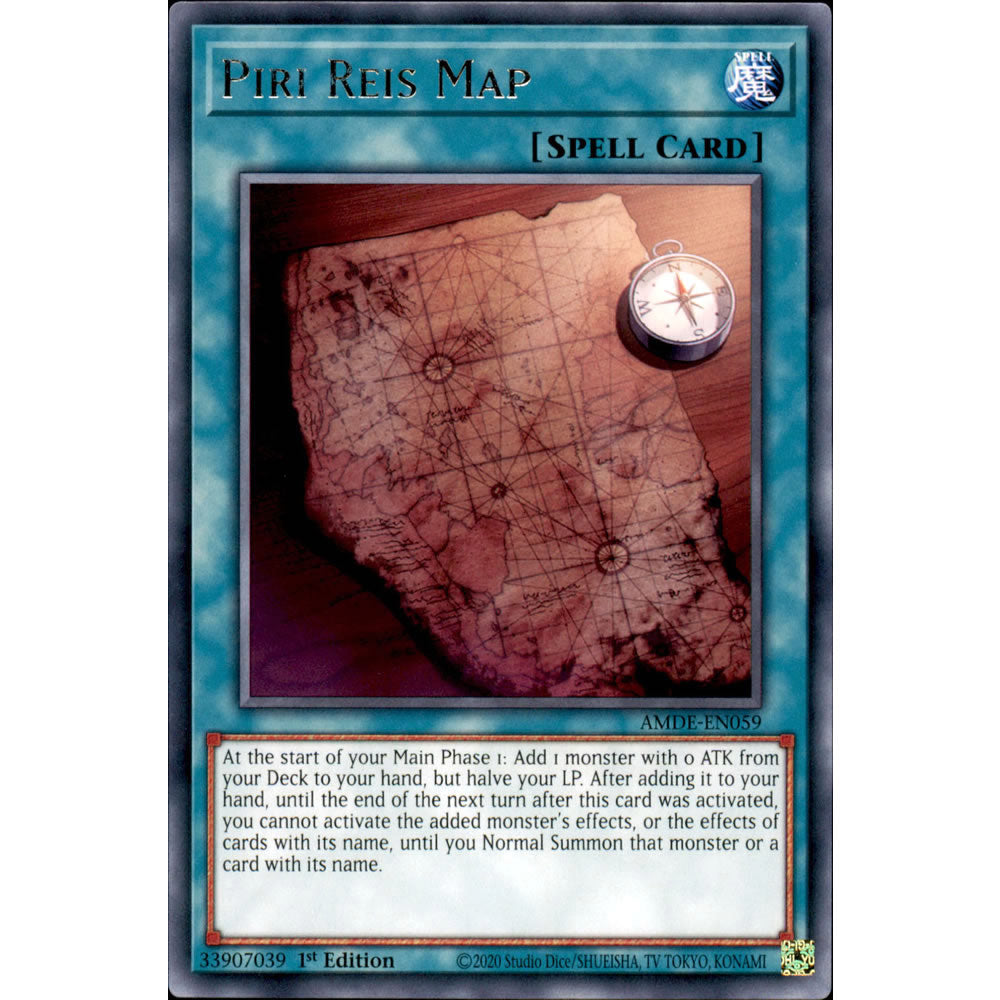 yugioh map spell card Piri Reis Map AMDE-EN059 Yu-Gi-Oh! Card