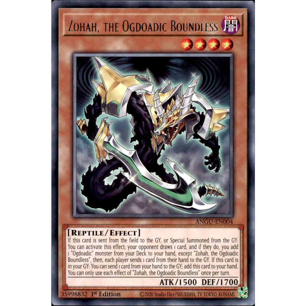Zohah, the Ogdoadic Boundless ANGU-EN004 Yu-Gi-Oh! Card from the Ancient Guardians Set