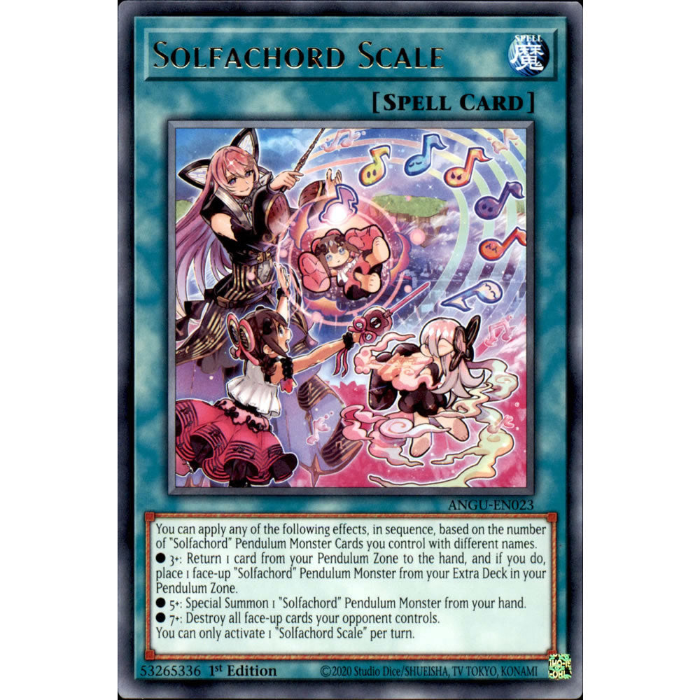 Solfachord Scale ANGU-EN023 Yu-Gi-Oh! Card from the Ancient Guardians Set