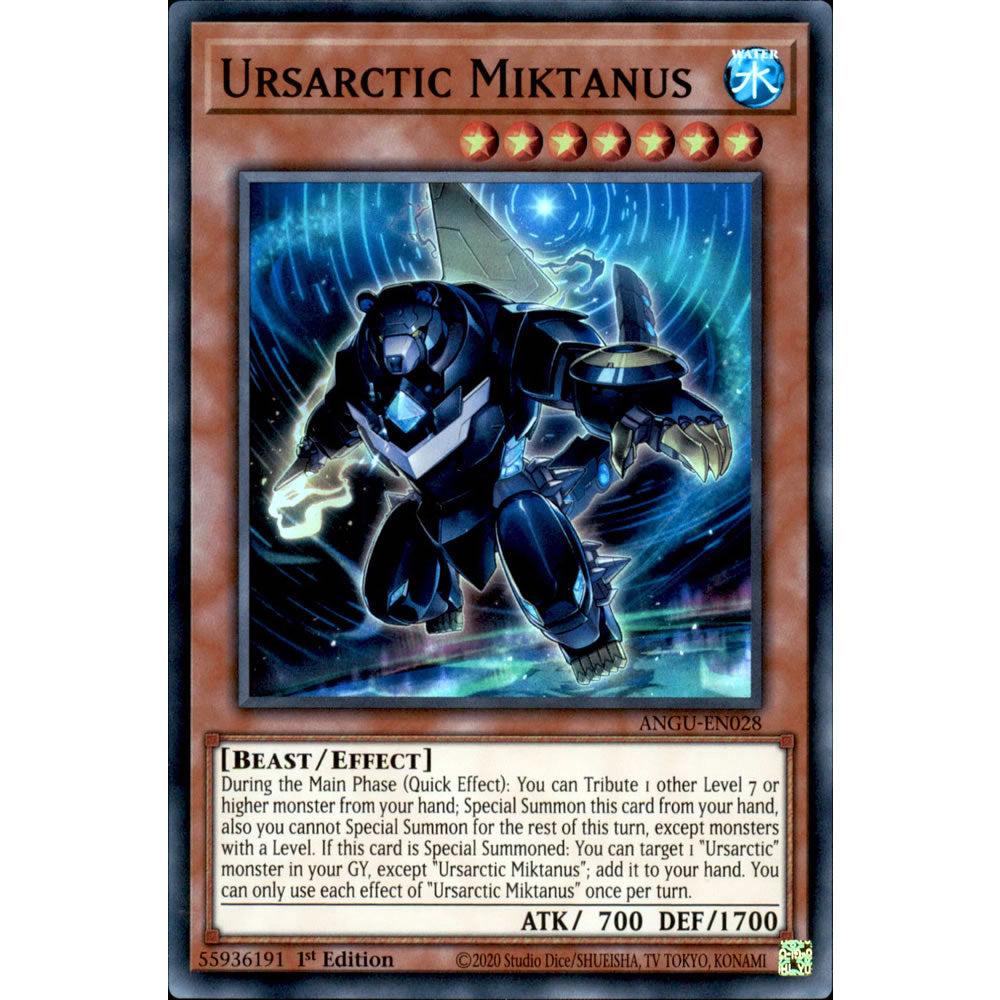 Ursarctic Miktanus ANGU-EN028 Yu-Gi-Oh! Card from the Ancient Guardians Set