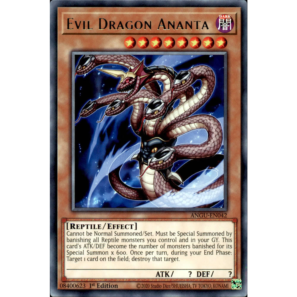 Evil Dragon Ananta ANGU-EN042 Yu-Gi-Oh! Card from the Ancient Guardians Set