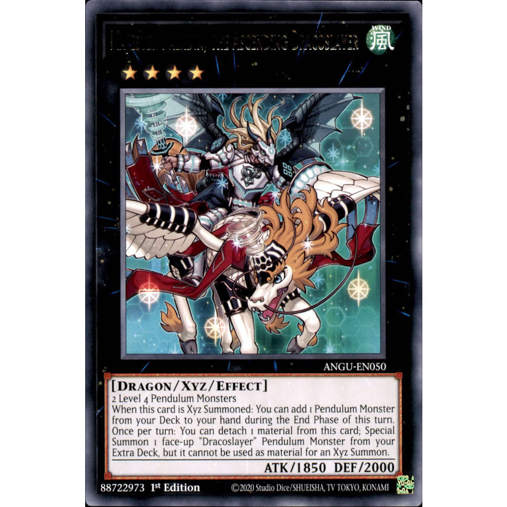 Majester Paladin, the Ascending Dracoslayer ANGU-EN050 Yu-Gi-Oh! Card from the Ancient Guardians Set