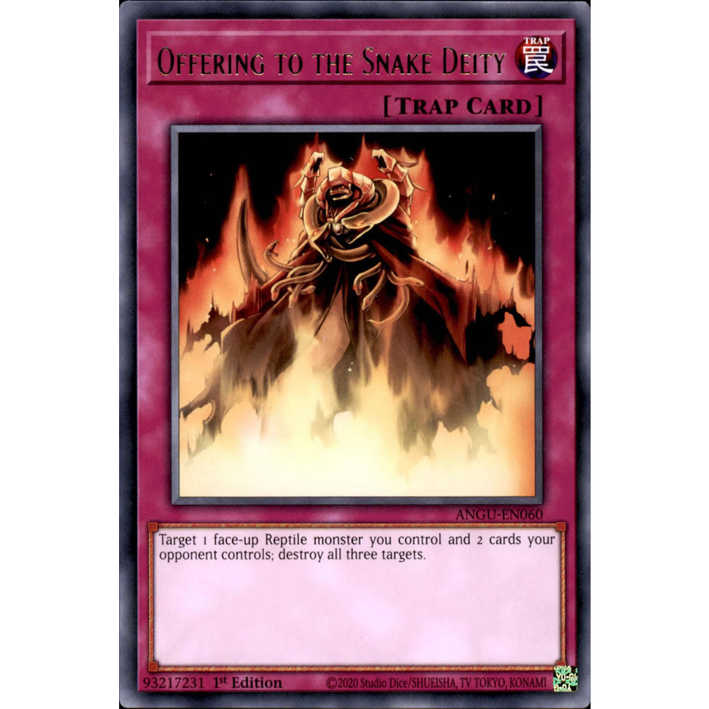 Offering to the Snake Deity ANGU-EN060 Yu-Gi-Oh! Card from the Ancient Guardians Set