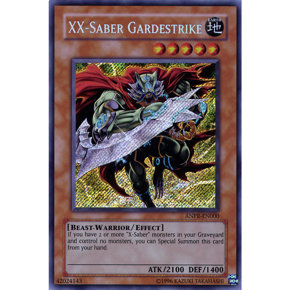 XX-Saber Gardestrike ANPR-EN000 Yu-Gi-Oh! Card from the Ancient Prophecy Set