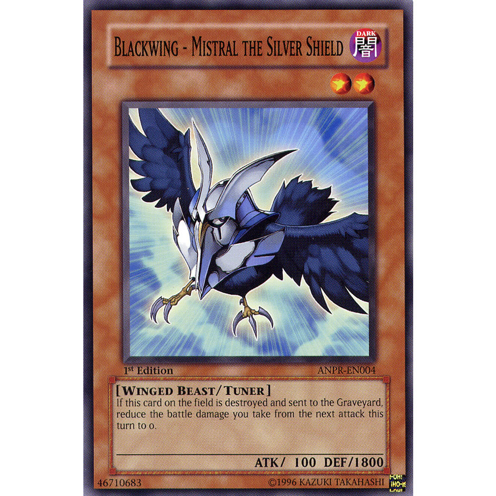 Blackwing Mistral The Silver Shield ANPR-EN004 Yu-Gi-Oh! Card from the Ancient Prophecy Set