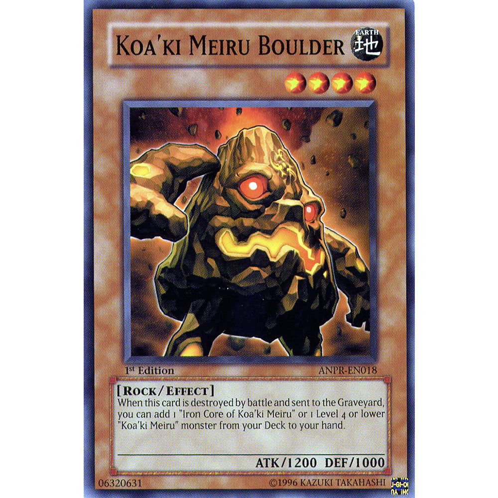 Koa'ki Meiru Boulder ANPR-EN018 Yu-Gi-Oh! Card from the Ancient Prophecy Set
