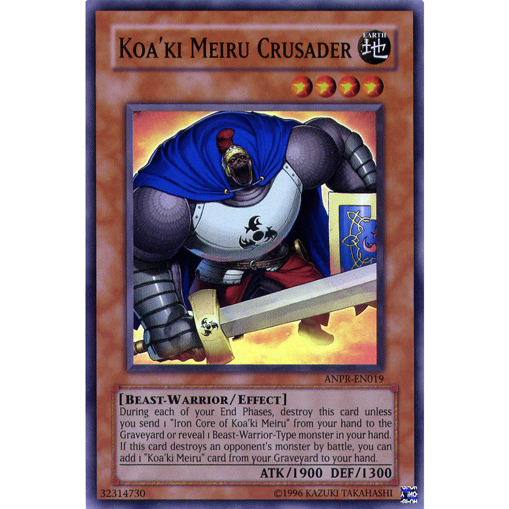 Koaki Meiru Crusader ANPR-EN019 Yu-Gi-Oh! Card from the Ancient Prophecy Set