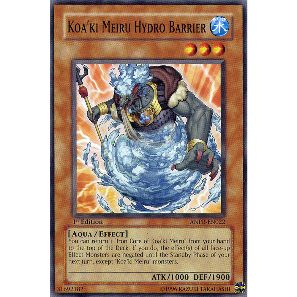 Koa'ki Meiru Hydro Barrier ANPR-EN022 Yu-Gi-Oh! Card from the Ancient Prophecy Set