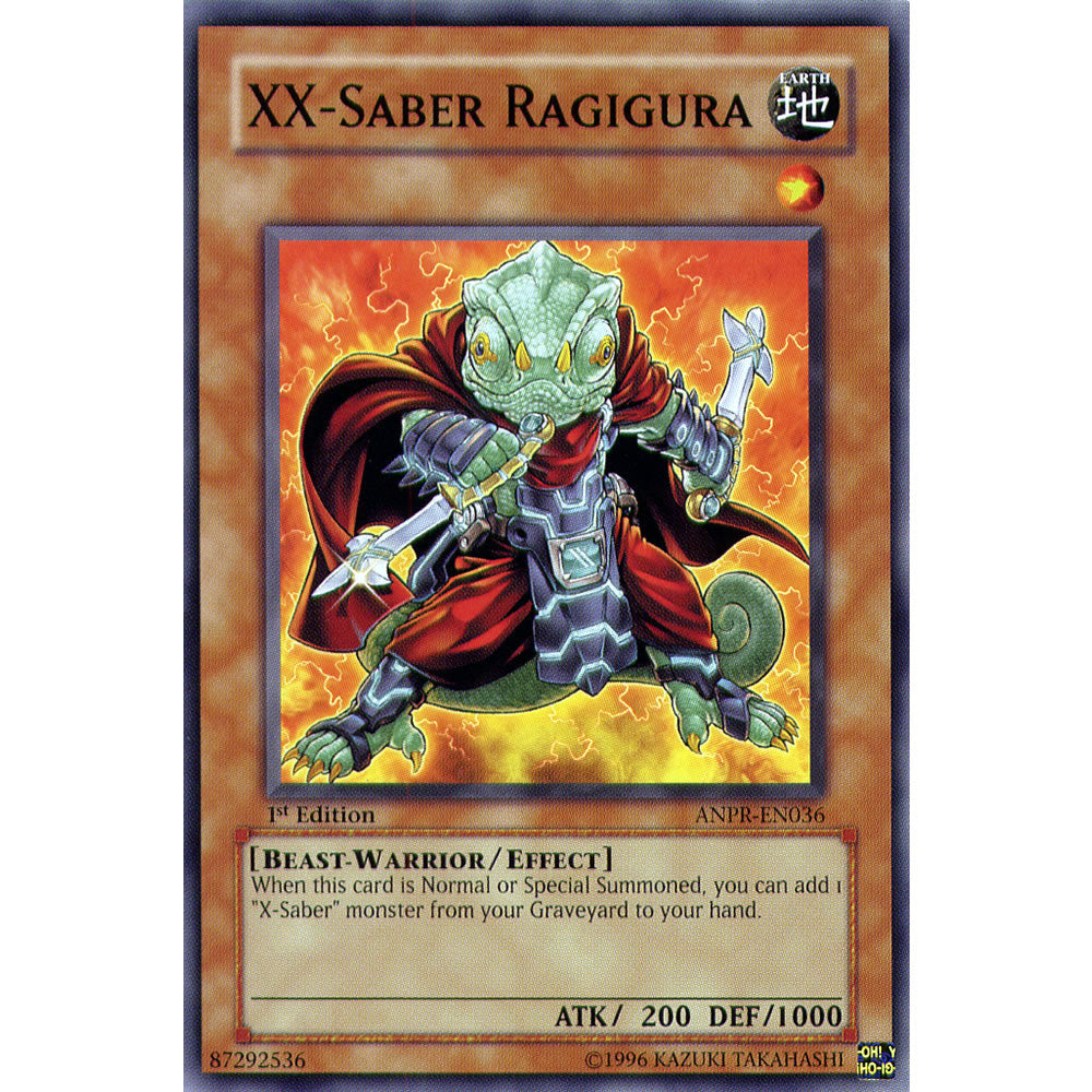 XX-Saber Ragigura ANPR-EN036 Yu-Gi-Oh! Card from the Ancient Prophecy Set