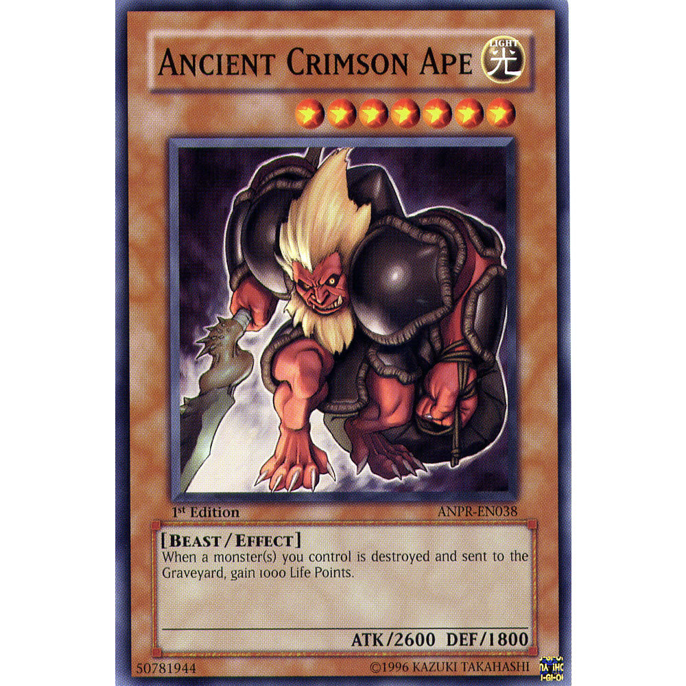 Ancient Crimson Ape ANPR-EN038 Yu-Gi-Oh! Card from the Ancient Prophecy Set