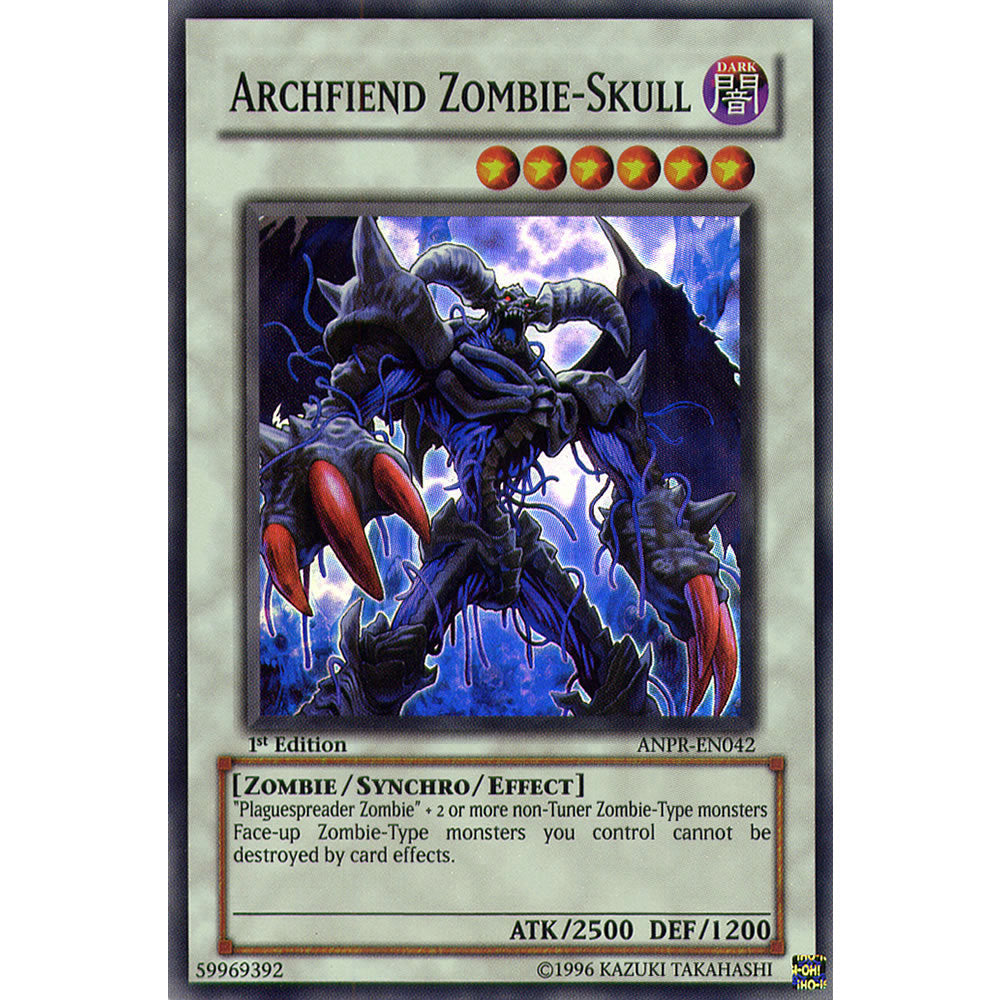 Archfiend Zombie Skull ANPR-EN042 Yu-Gi-Oh! Card from the Ancient Prophecy Set