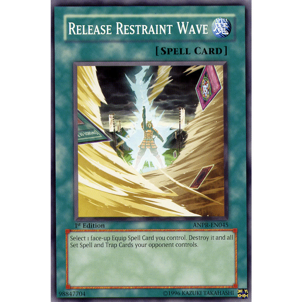 Release Restraint Wave ANPR-EN045 Yu-Gi-Oh! Card from the Ancient Prophecy Set
