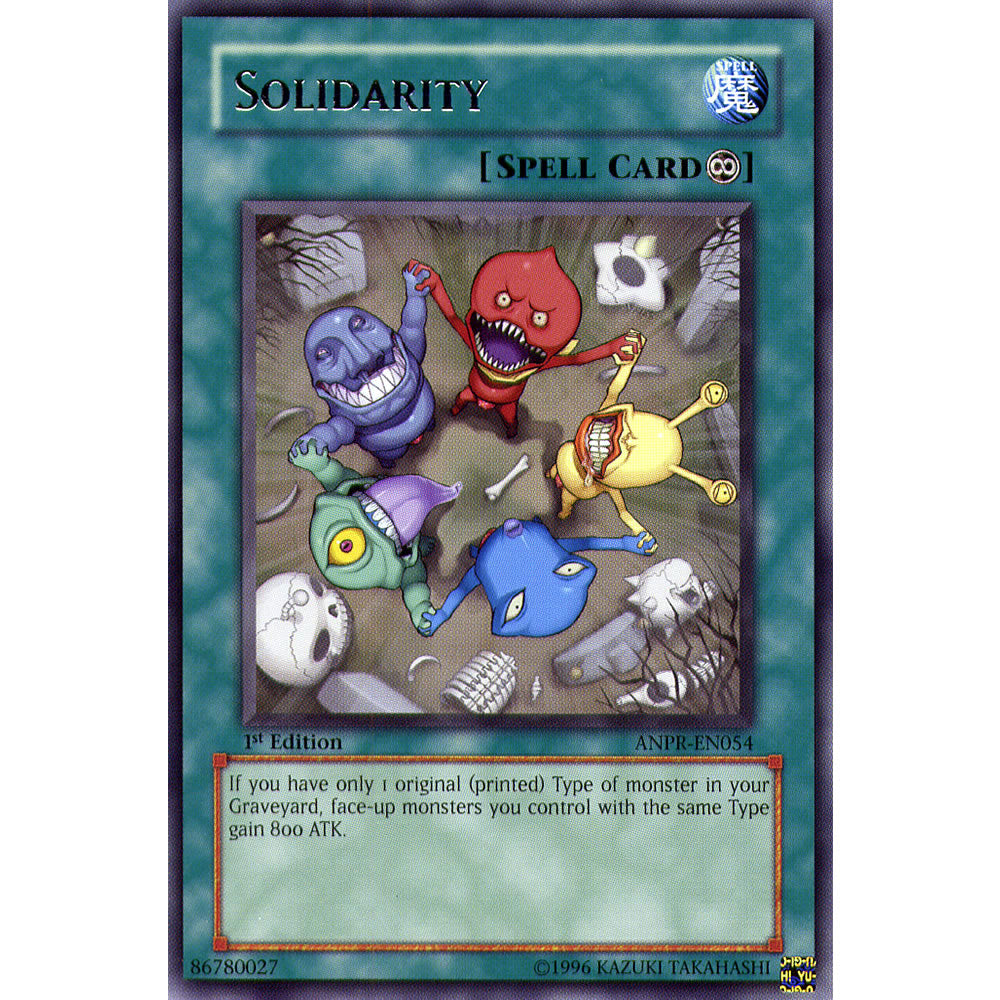 Solidarity ANPR-EN054 Yu-Gi-Oh! Card from the Ancient Prophecy Set