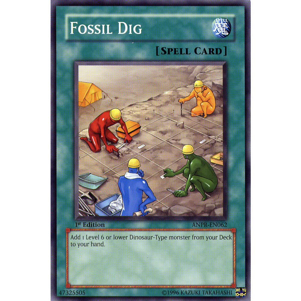 Fossil Dig ANPR-EN062 Yu-Gi-Oh! Card from the Ancient Prophecy Set