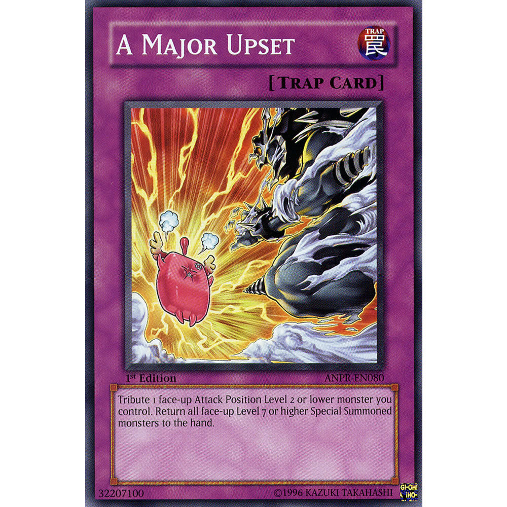 A Major Upset ANPR-EN080 Yu-Gi-Oh! Card from the Ancient Prophecy Set