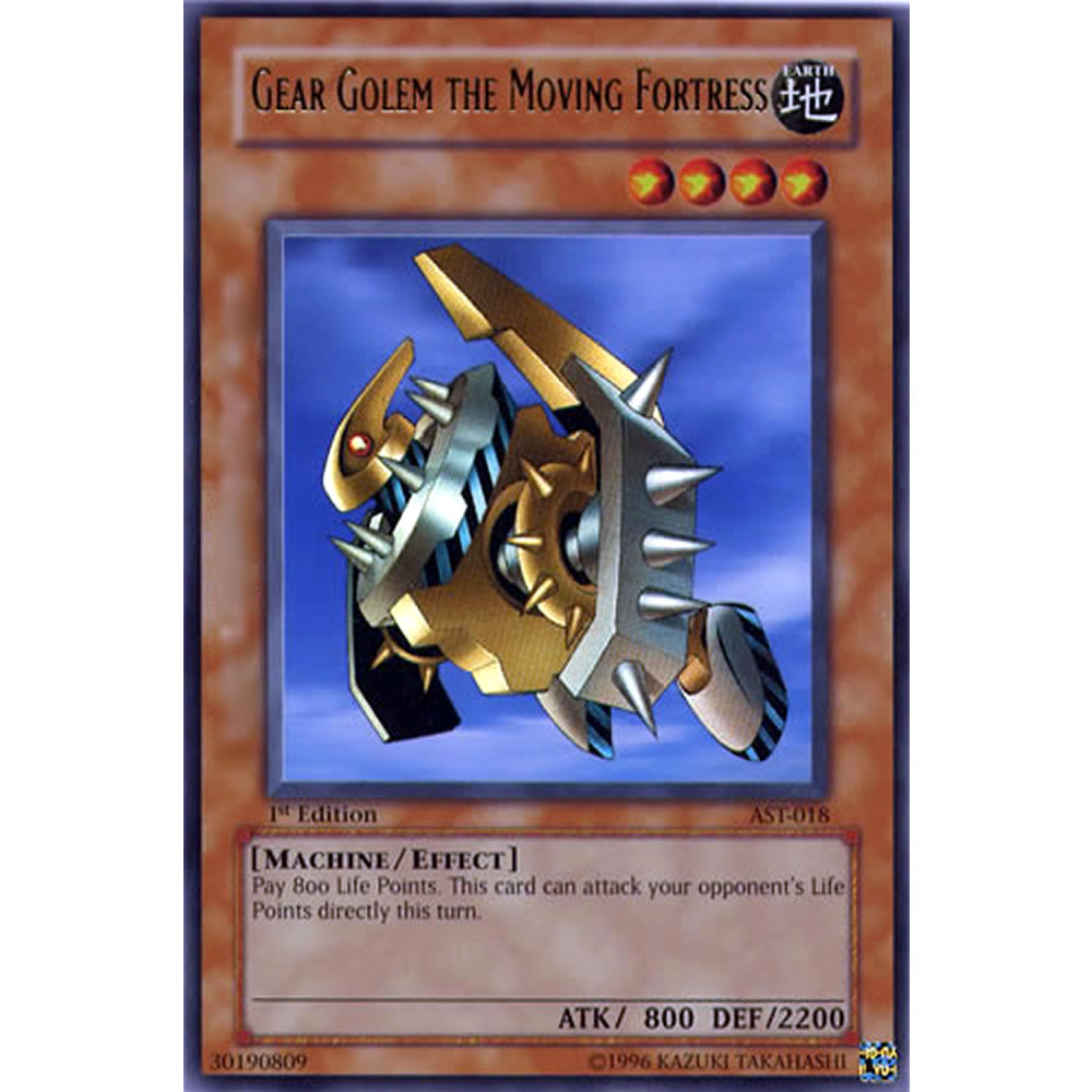 Gear Golem the Moving Fortress AST-018 Yu-Gi-Oh! Card from the Ancient Sanctuary Set