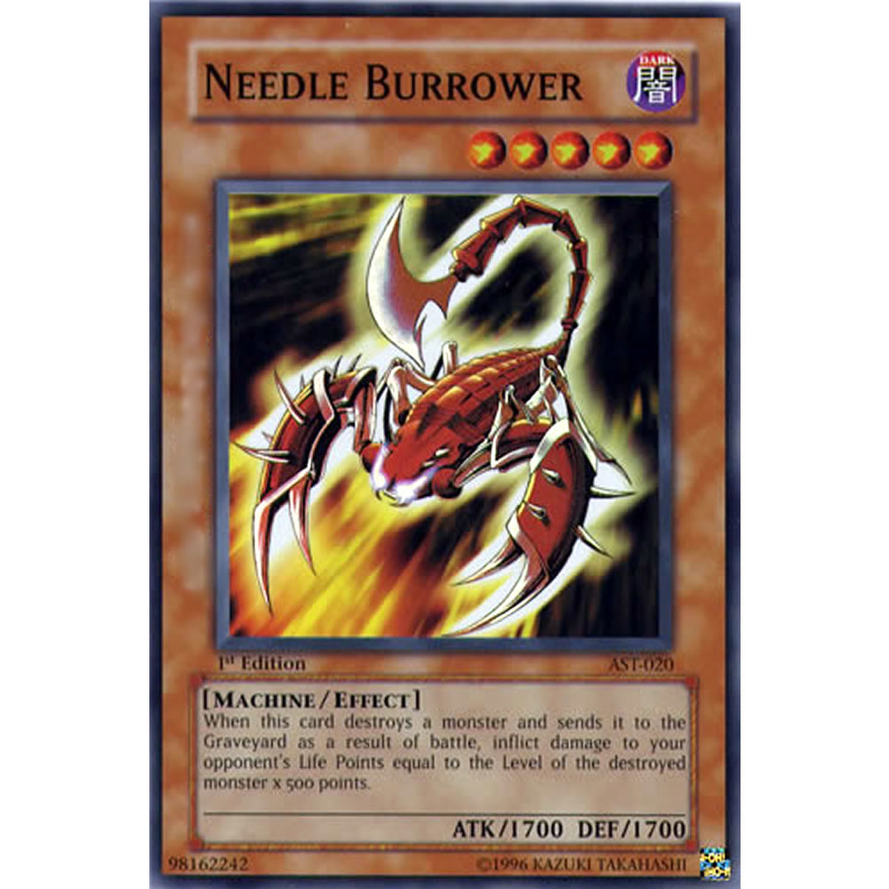 Needle Burrower AST-020 Yu-Gi-Oh! Card from the Ancient Sanctuary Set