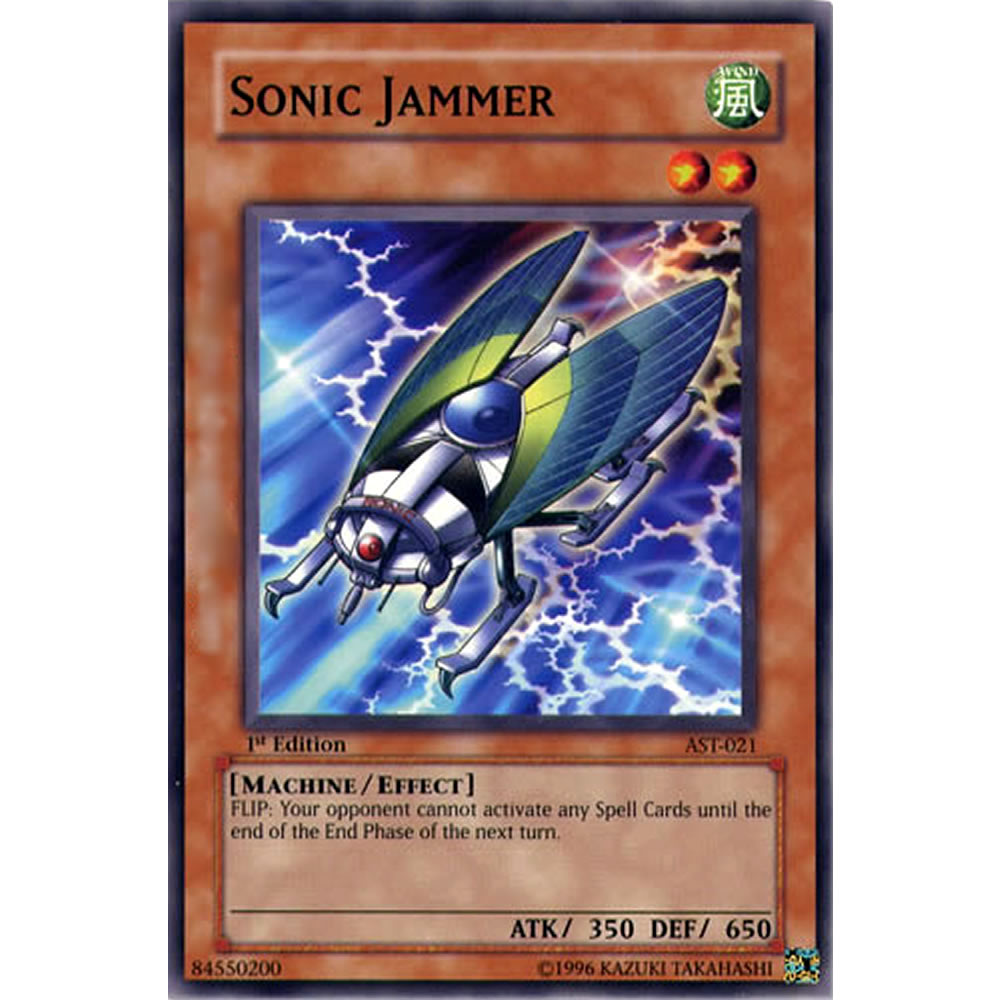 Sonic Jammer AST-021 Yu-Gi-Oh! Card from the Ancient Sanctuary Set