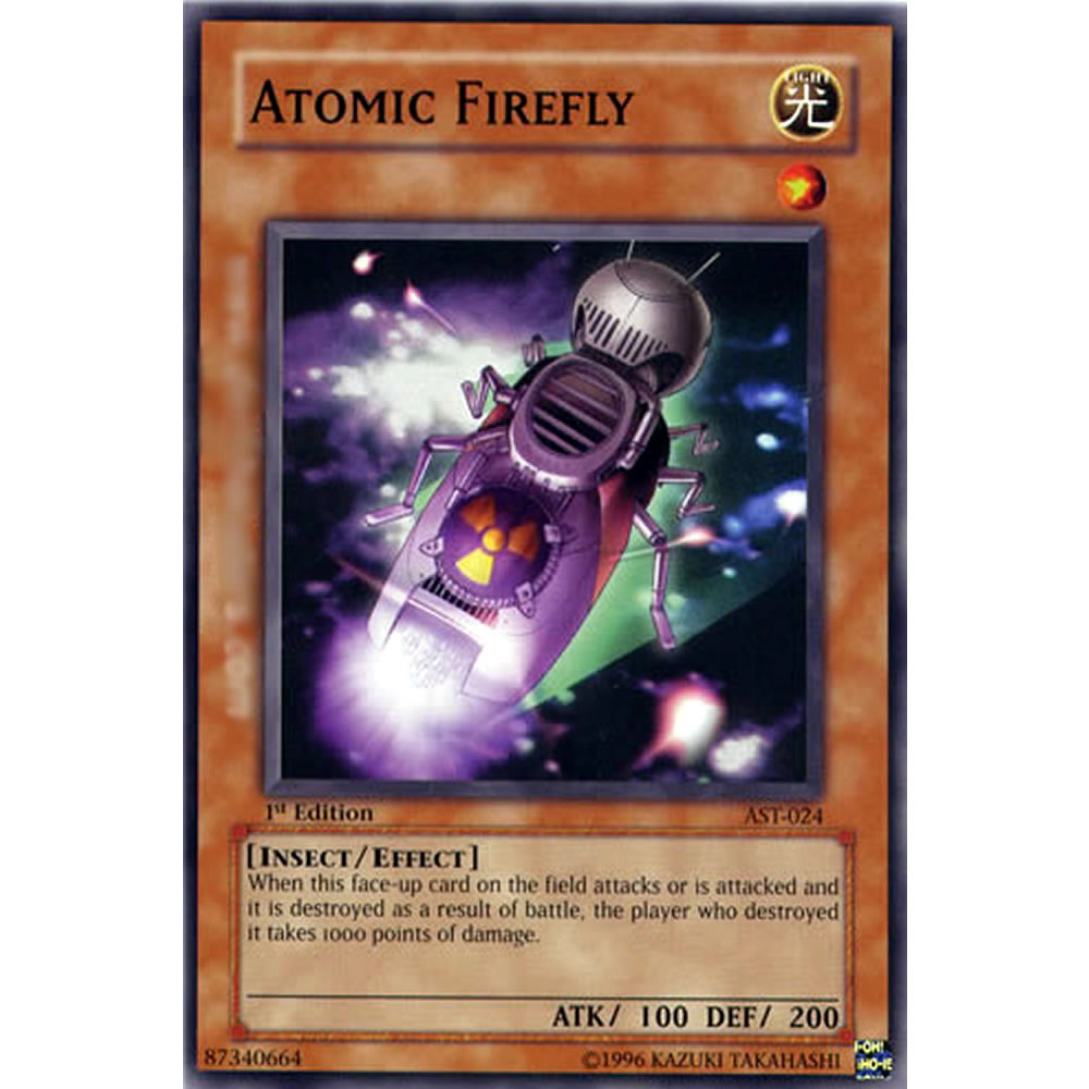 Atomic Firefly AST-024 Yu-Gi-Oh! Card from the Ancient Sanctuary Set