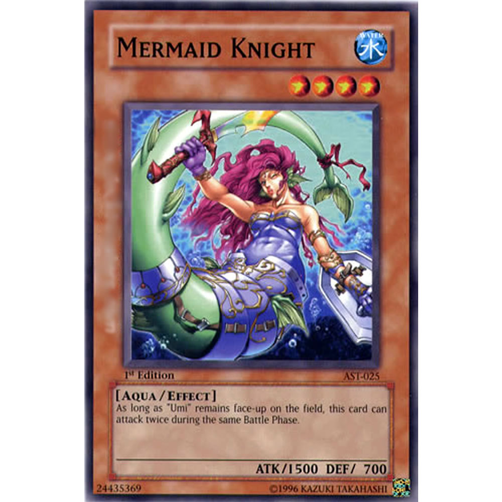 Mermaid Knight AST-025 Yu-Gi-Oh! Card from the Ancient Sanctuary Set