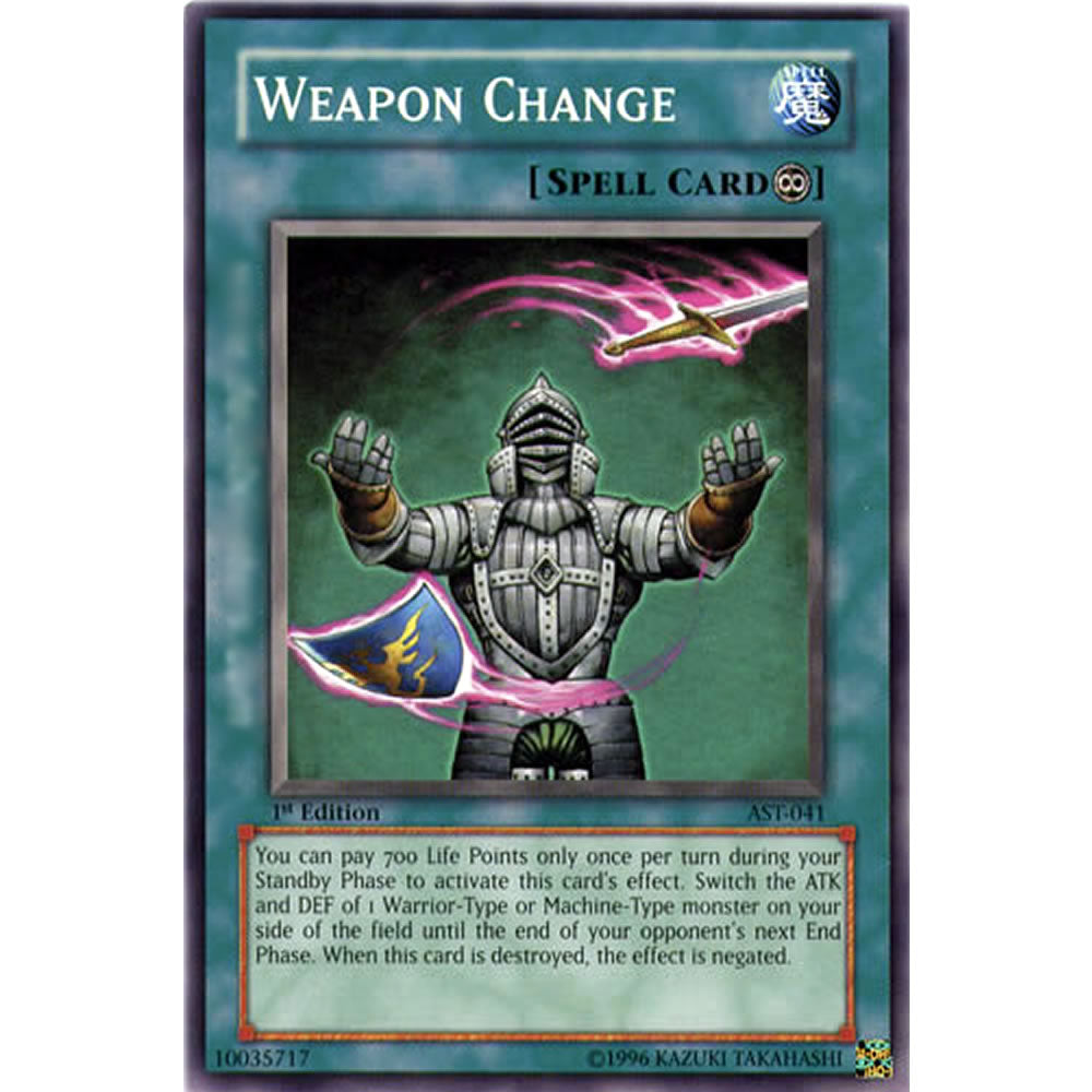 Weapon Change AST-041 Yu-Gi-Oh! Card from the Ancient Sanctuary Set