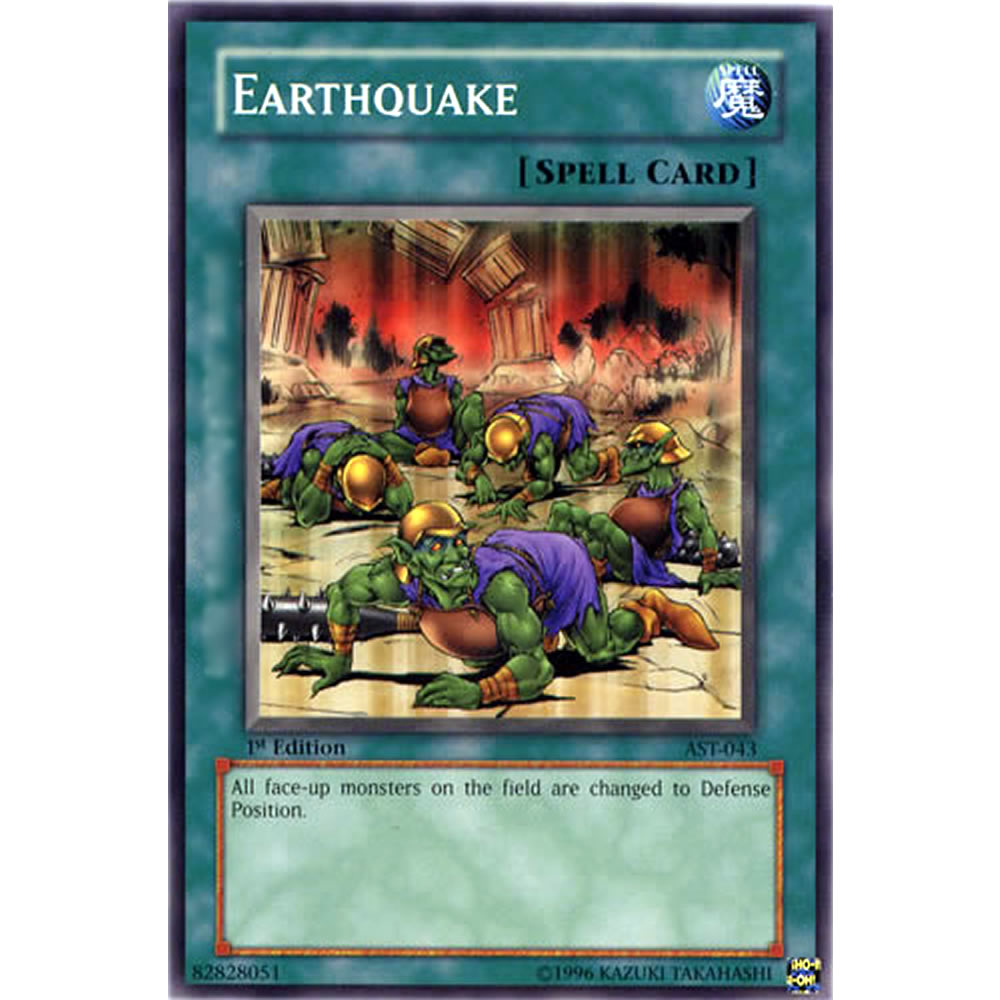 Earthquake AST-043 Yu-Gi-Oh! Card from the Ancient Sanctuary Set