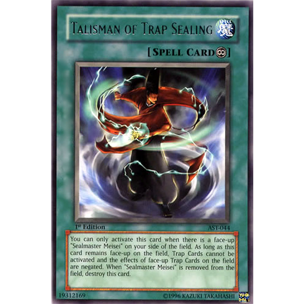 Talisman of Trap Sealing AST-044 Yu-Gi-Oh! Card from the Ancient Sanctuary Set