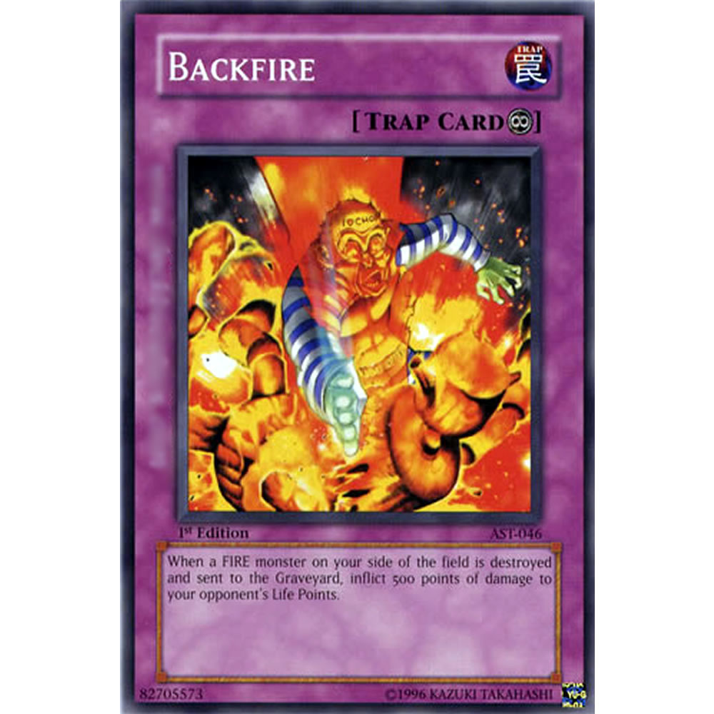 Backfire AST-046 Yu-Gi-Oh! Card from the Ancient Sanctuary Set