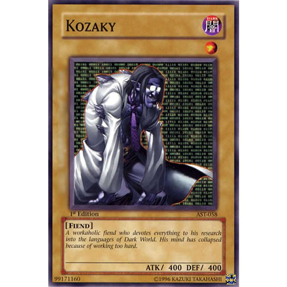 Kozaky AST-058 Yu-Gi-Oh! Card from the Ancient Sanctuary Set