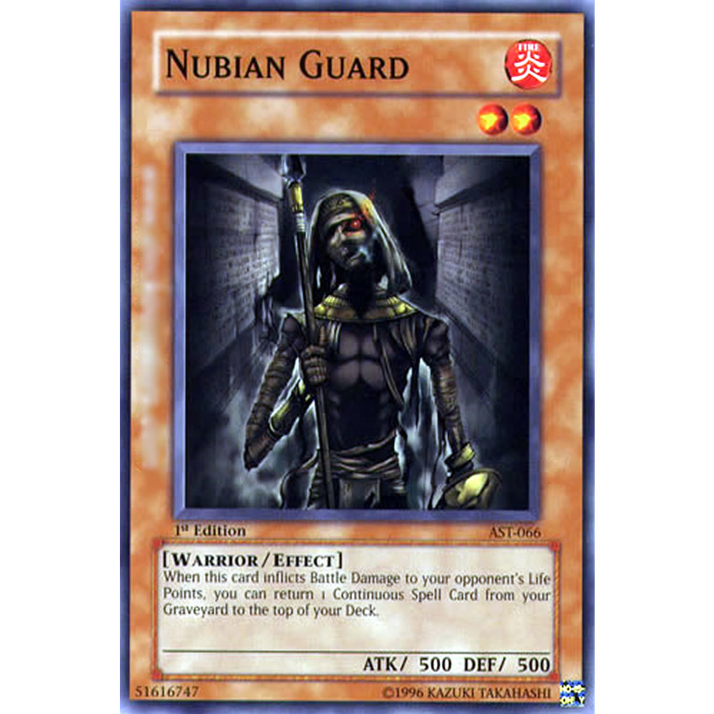 Nubian Guard AST-066 Yu-Gi-Oh! Card from the Ancient Sanctuary Set