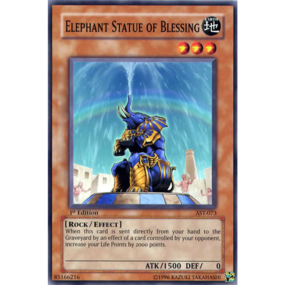 Elephant Statue of Blessing AST-073 Yu-Gi-Oh! Card from the Ancient Sanctuary Set