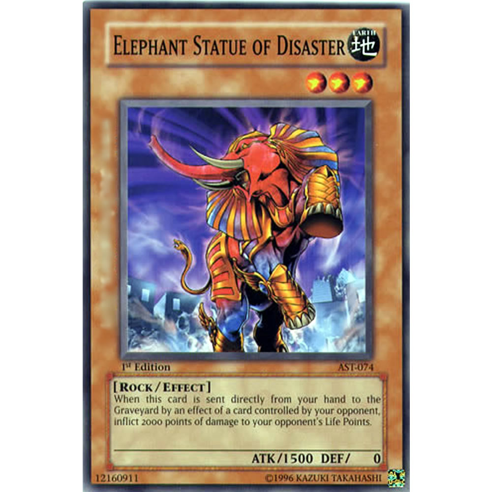Elephant Statue of Disaster AST-074 Yu-Gi-Oh! Card from the Ancient Sanctuary Set