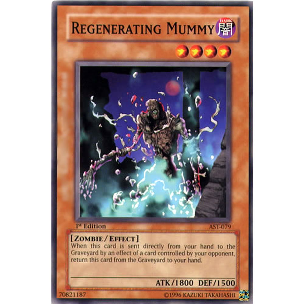 Regenerating Mummy AST-079 Yu-Gi-Oh! Card from the Ancient Sanctuary Set