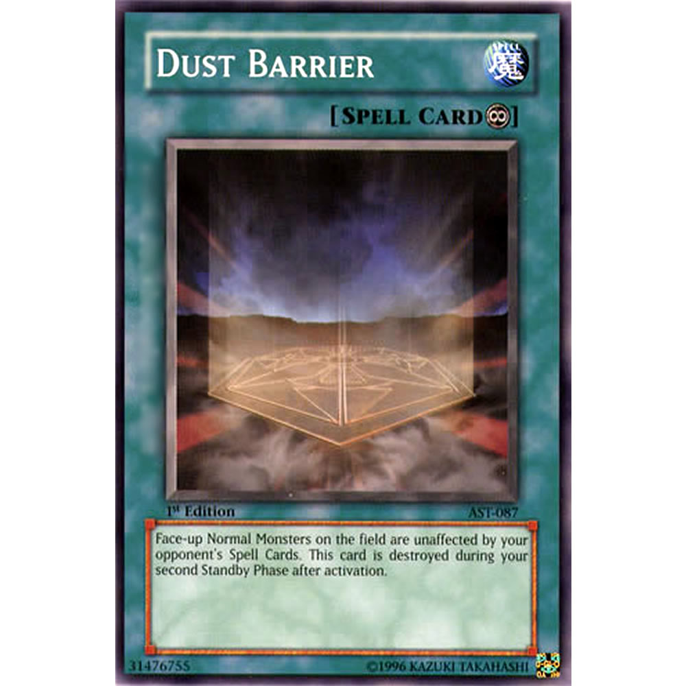 Dust Barrier AST-087 Yu-Gi-Oh! Card from the Ancient Sanctuary Set