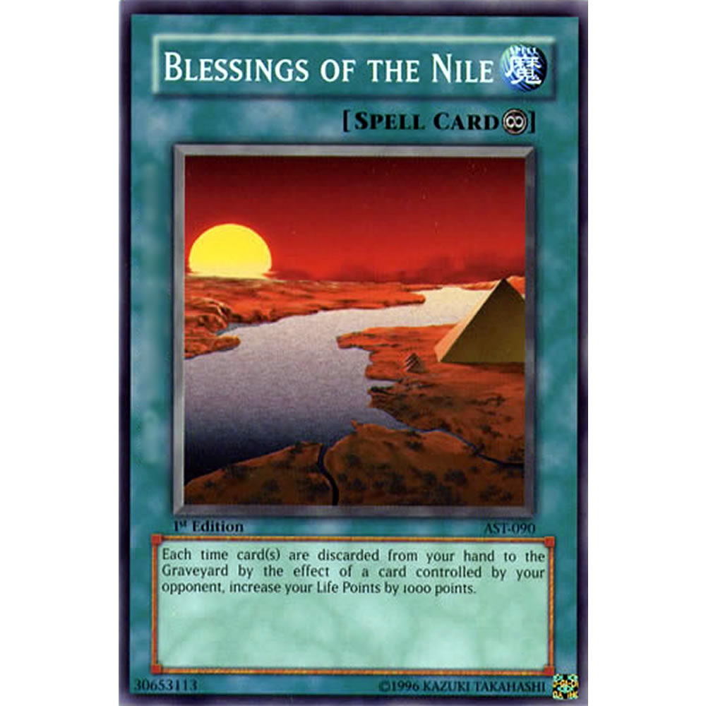 Blessings of the Nile AST-090 Yu-Gi-Oh! Card from the Ancient Sanctuary Set