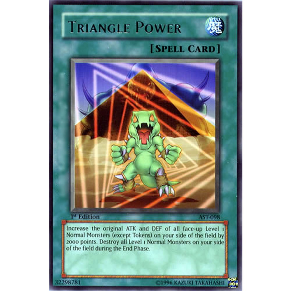 Triangle Power AST-098 Yu-Gi-Oh! Card from the Ancient Sanctuary Set