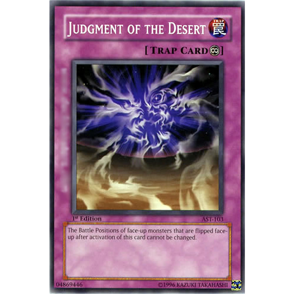 Judgment of the Desert AST-103 Yu-Gi-Oh! Card from the Ancient Sanctuary Set