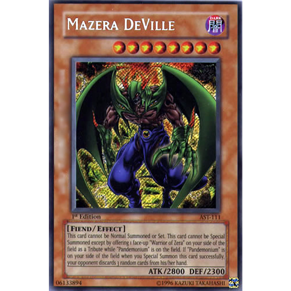 Mazera DeVille AST-111 Yu-Gi-Oh! Card from the Ancient Sanctuary Set