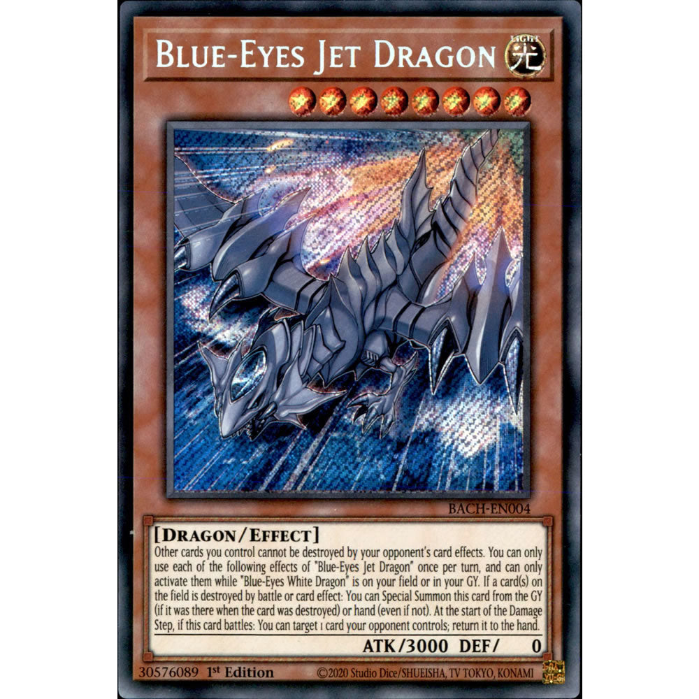 Blue-Eyes Jet Dragon BACH-EN004 Yu-Gi-Oh! Card from the Battle of Chaos Set
