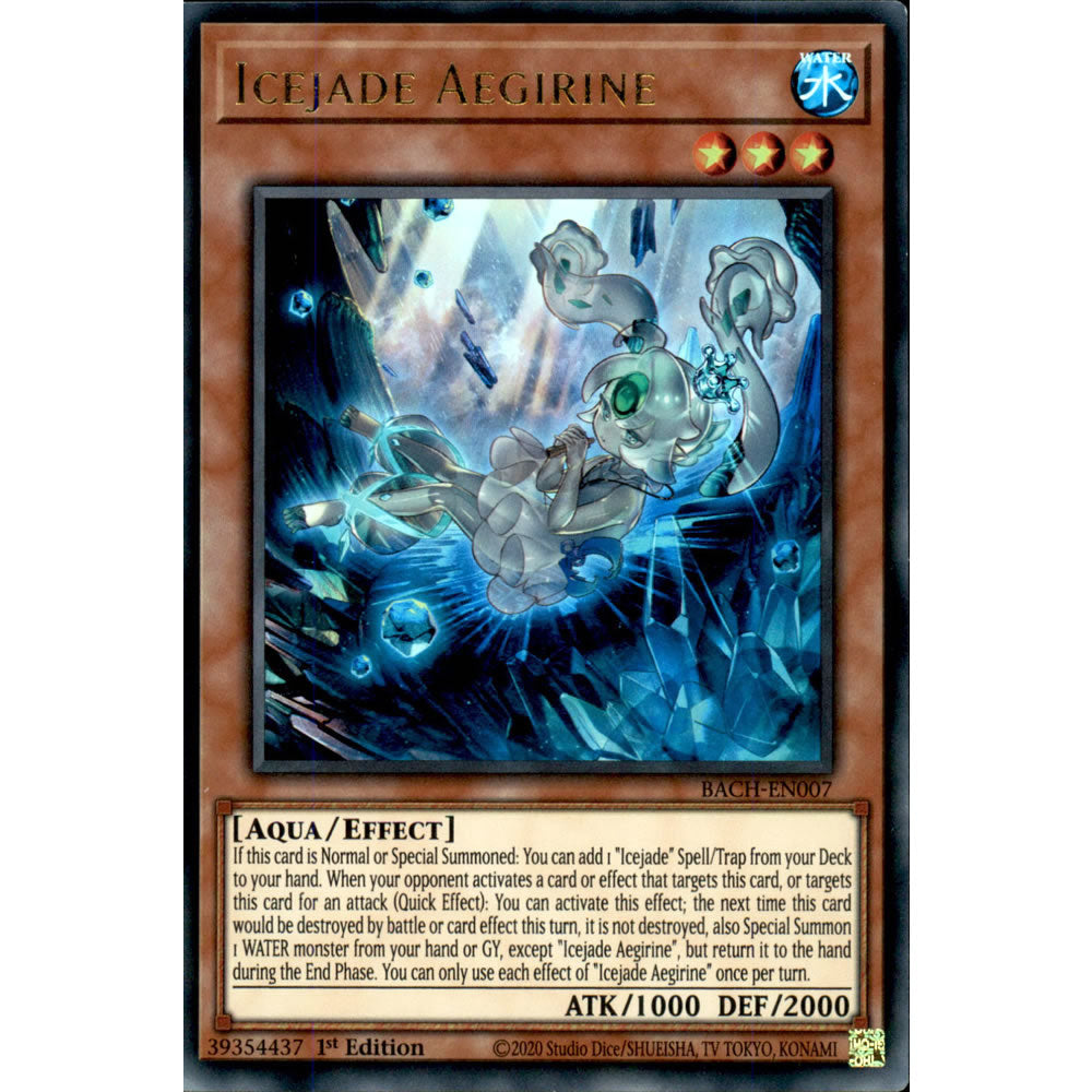 Icejade Aegirine BACH-EN007 Yu-Gi-Oh! Card from the Battle of Chaos Set