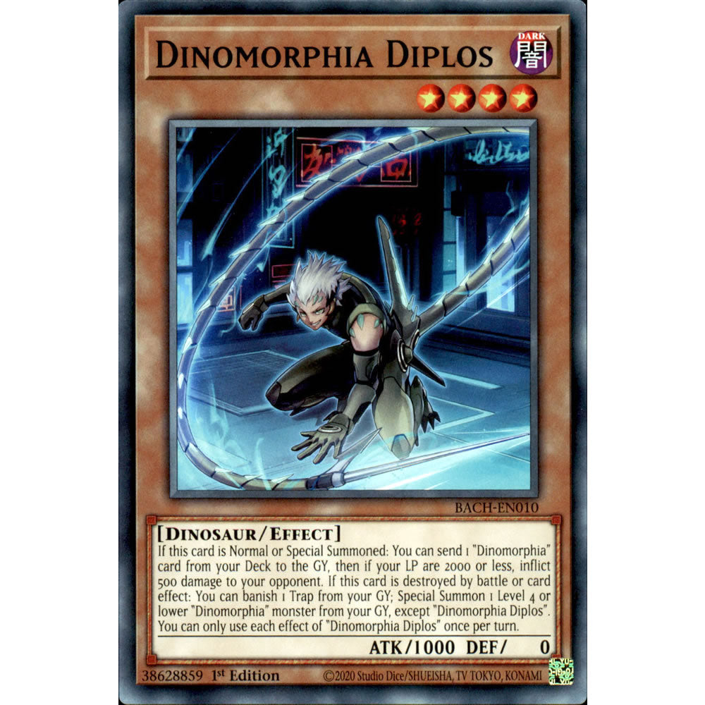 Dinomorphia Diplos BACH-EN010 Yu-Gi-Oh! Card from the Battle of Chaos Set