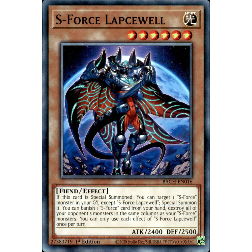 S-Force Lapcewell BACH-EN016 Yu-Gi-Oh! Card from the Battle of Chaos Set