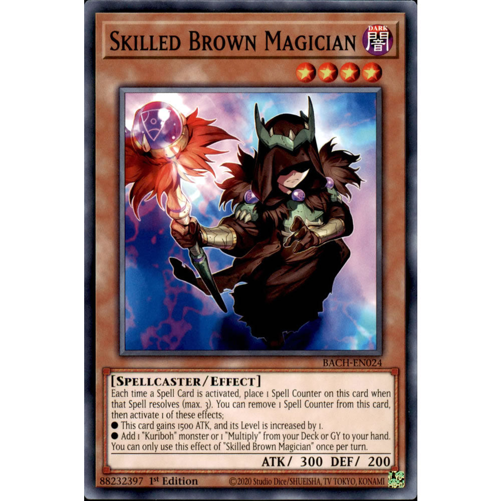 Skilled Brown Magician BACH-EN024 Yu-Gi-Oh! Card from the Battle of Chaos Set