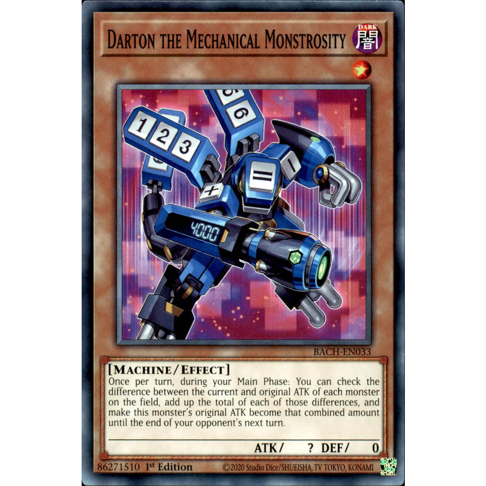 Darton the Mechanical Monstrosity BACH-EN033 Yu-Gi-Oh! Card from the Battle of Chaos Set